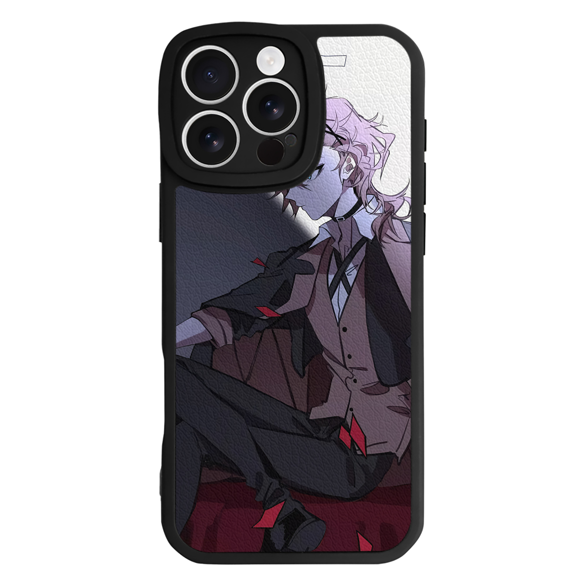 （画像用） 文豪ストレイドッグス Bungo Stray Dogs 【iPhone 16シリーズ対応】シリコンスマホケース（レザー調） 材質：シリコン